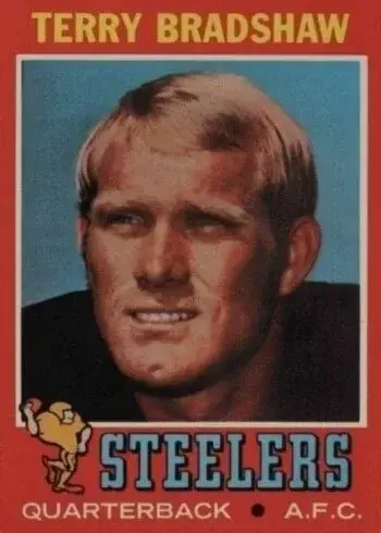 1971 Topps #156 Terry Bradshaw Rookie Card