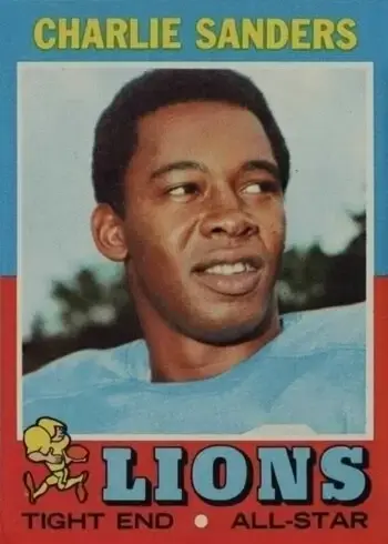 1971 Topps #210 Charlie Sanders Football Card