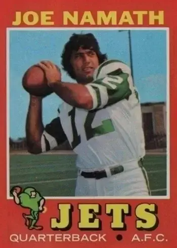 1971 Topps #250 Joe Namath Football Card