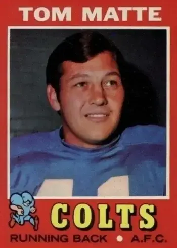 1971 Topps #263 Tom Matte Football Card