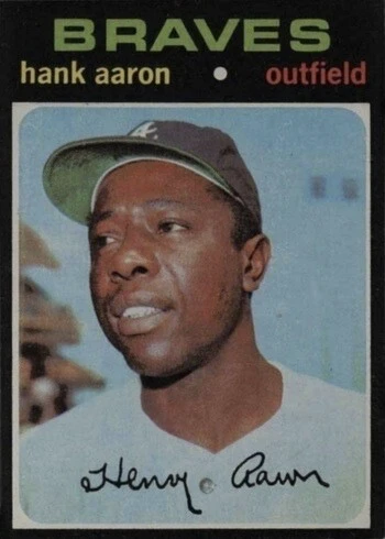 1971 Topps #400 Hank Aaron Baseball Card