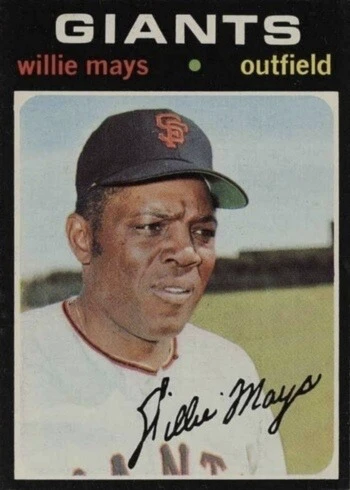 1971 Topps #600 Willie Mays Baseball Card