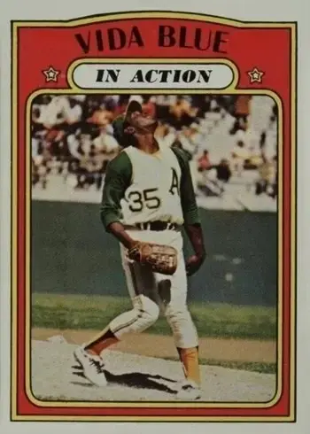 1972 Topps #170 Vida Blue Baseball Card