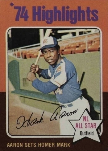 1975 Topps #1 Hank Aaron Baseball Card