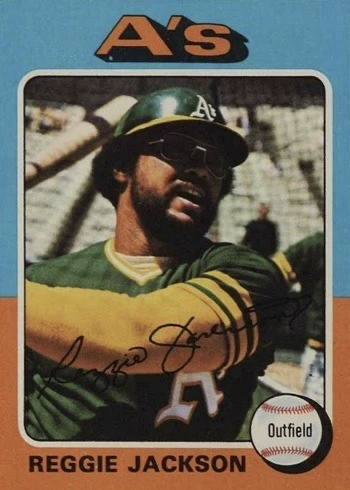 1975 Topps #300 Reggie Jackson Baseball Card