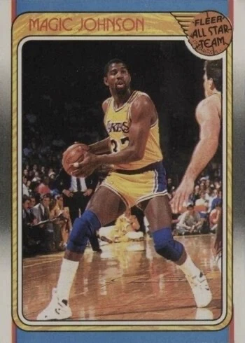 1988 Fleer #123 Magic Johnson Basketball Card