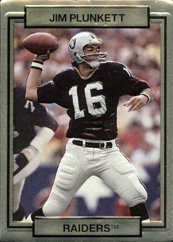 1990 Action Packed  Jim Plunkett Football Card