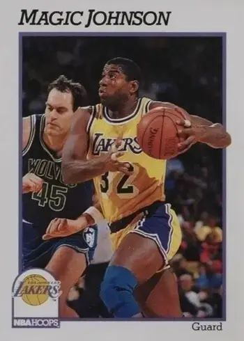 1991 NBA Hoops #101 Magic Johnson Basketball Card