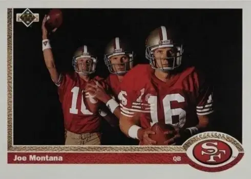 1991 Upper Deck #54 Joe Montana Football Card