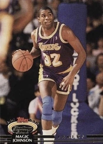 1992 Topps Stadium Club #32 Magic Johnson Basketball Card