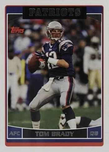 2006 Topps #150 Tom Brady Football Card