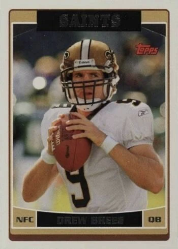 2006 Topps #161 Drew Brees Football Card