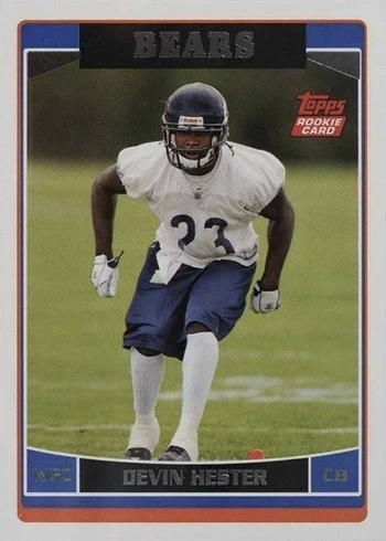 2006 Topps #334 Devin Hester Rookie Card