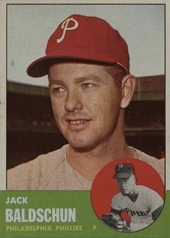 1963 Topps #341 Jack Baldschun Baseball Card