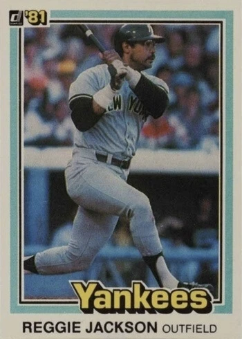 1981 Donruss #348 Reggie Jackson Baseball Card