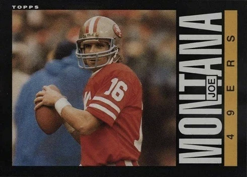 1985 Topps #157 Joe Montana Football Card
