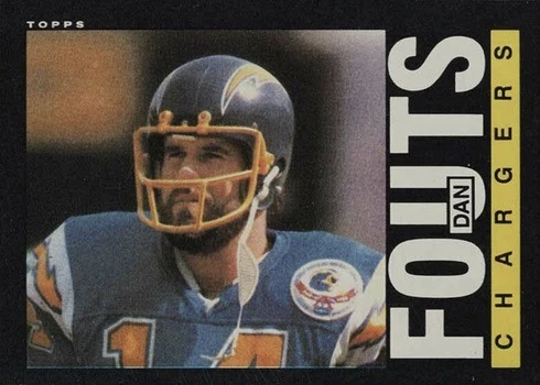 1985 Topps #372 Dan Fouts Football Card