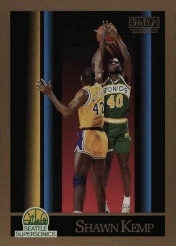 1990 SkyBox #268 Shawn Kemp Rookie Card