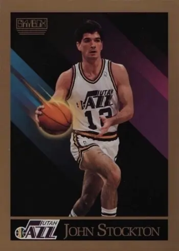 1990 SkyBox #284 John Stockton Basketball Card