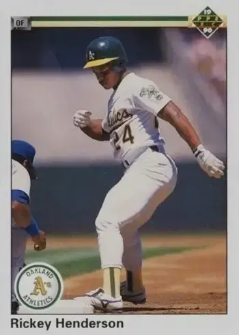 1990 Upper Deck #334 Rickey Henderson Baseball Card