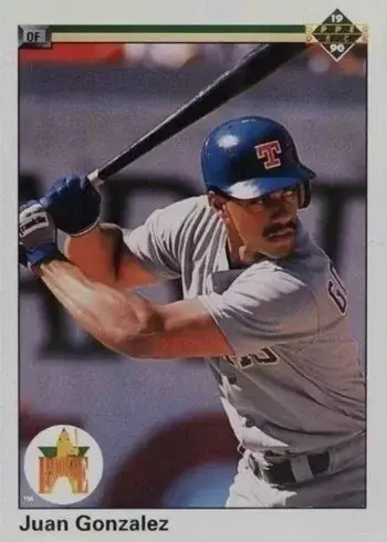 1990 Upper Deck #72 Juan Gonzalez Rookie Card