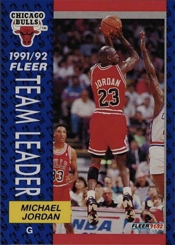 1991 Fleer #375 Michael Jordan Basketball Card