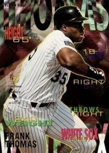 1995 Fleer #128 Frank Thomas Baseball Card