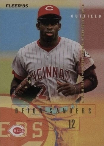1995 Fleer #446 Deion Sanders Baseball Card