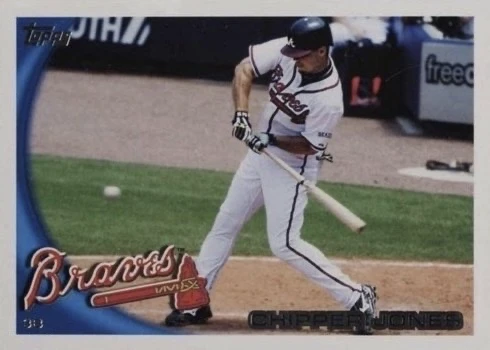 2010 Topps #652 Chipper Jones Baseball Card