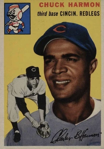 1954 Topps #182 Chuck Harmon Baseball Card
