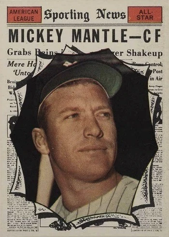 1961 Topps #578 Mickey Mantle Baseball Card