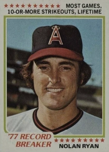 1978 Topps #6 Nolan Ryan Baseball Card