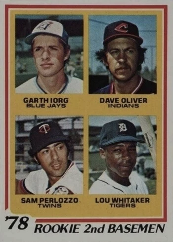 1978 Topps #704 Lou Whitaker Rookie Card