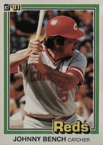 1981 Donruss #62 Johnny Bench Baseball Card