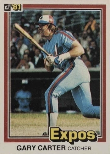 1981 Donruss #90 Gary Carter Baseball Card