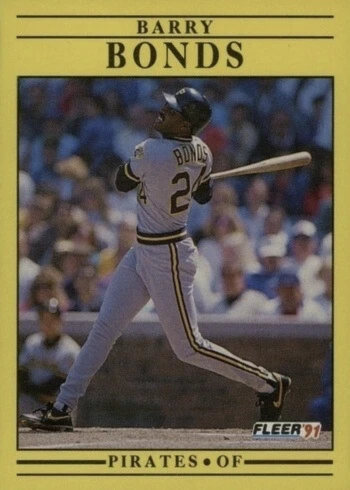 1991 Fleer #33 Barry Bonds Baseball Card