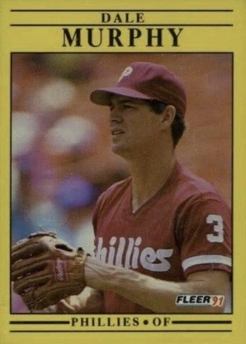 1991 Fleer #409 Dale Murphy Baseball Card