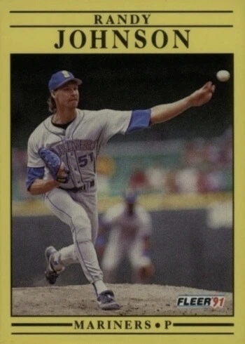 1991 Fleer #455 Randy Johnson Baseball Card