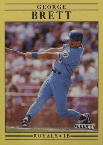 1991 Fleer #552 George Brett Baseball Card