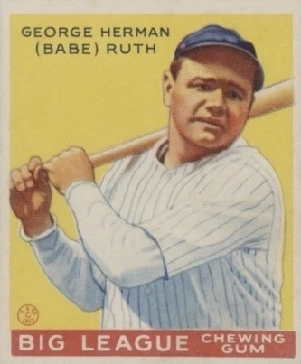 1933 Goudey #53 Babe Ruth Baseball Card