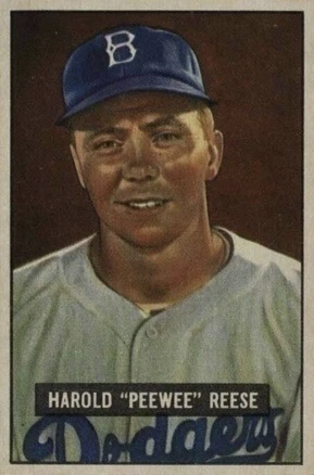 1951 Bowman #80 Pee Wee Reese Baseball Card