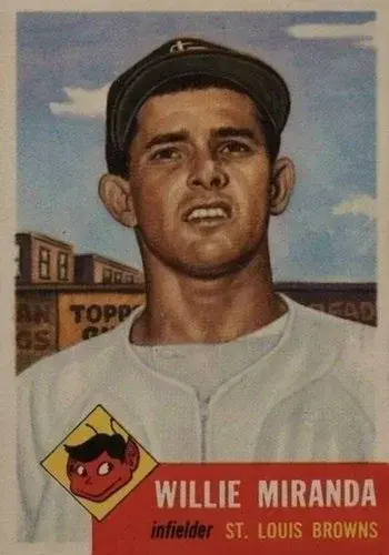 1953 Topps #278 Willie Miranda Baseball Card