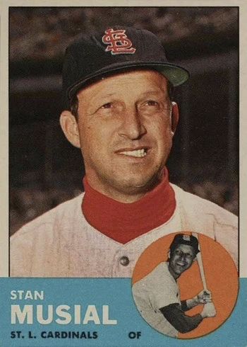 1963 Topps #250 Stan Musial Baseball Card