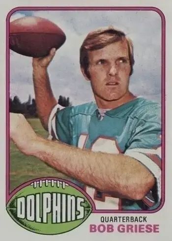 1976 Topps #255 Bob Griese Football Card