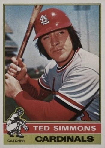 1976 Topps #290 Ted Simmons Baseball Card