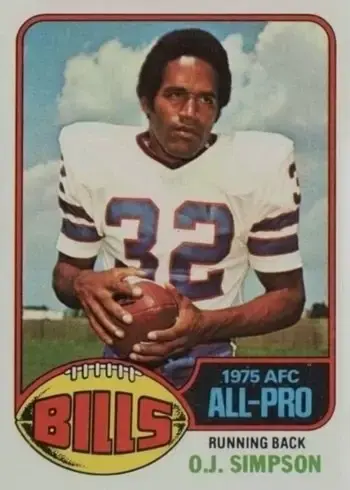 1976 Topps #300 O.J. Simpson Football Card