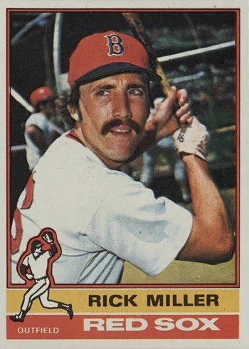1976 Topps #302 Rick Miller Baseball Card