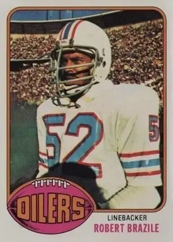 1976 Topps #424 Robert Brazile Rookie Card