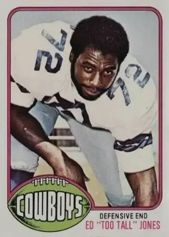 1976 Topps #427 Ed Too Tall Jones Rookie Card
