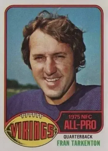 1976 Topps #500 Fran Tarkenton Football Card